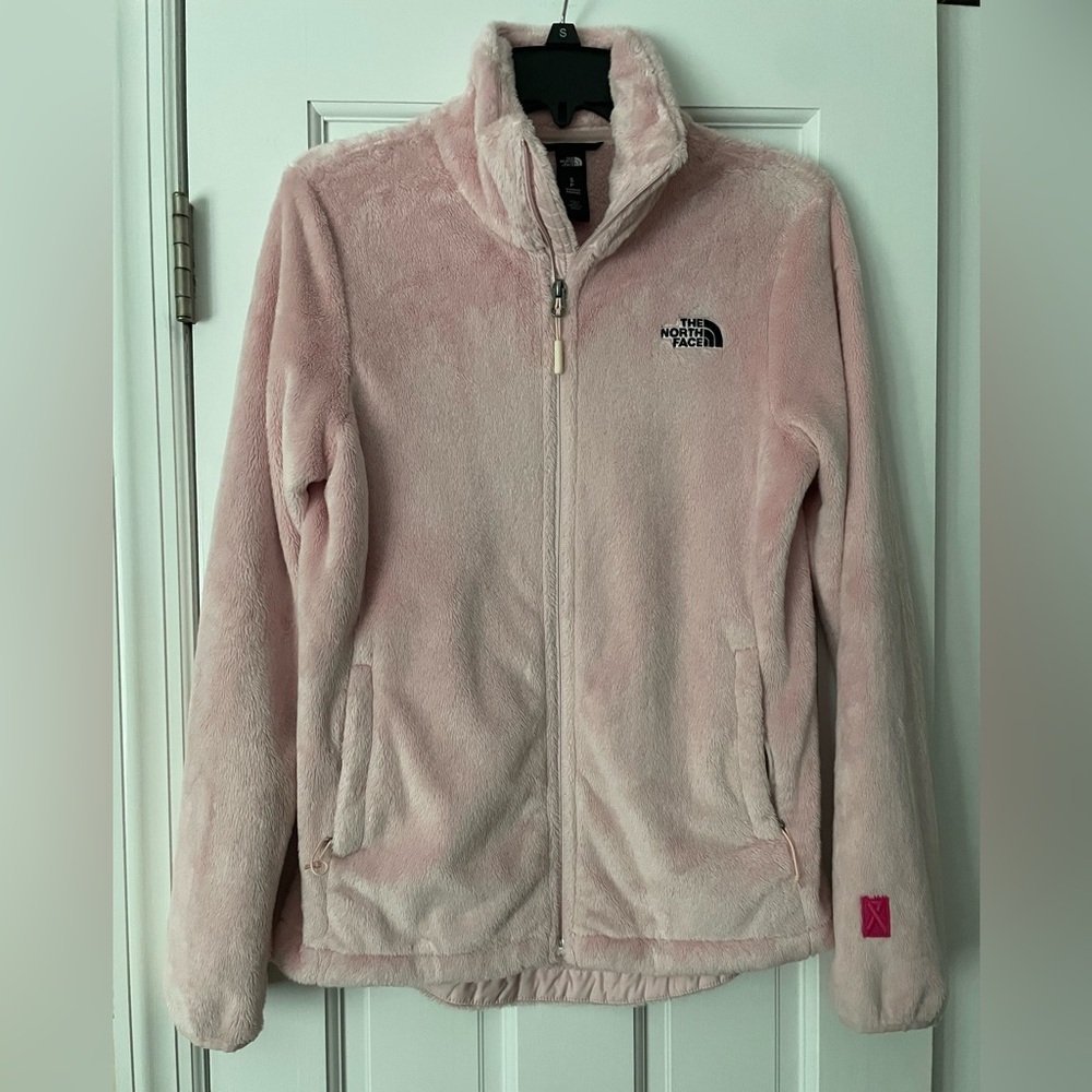 The North Face Breast Cancer Women’s Small Light Pink Fleece Full Zip Jacket